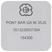 Barrel bridge nickel plated 25JS