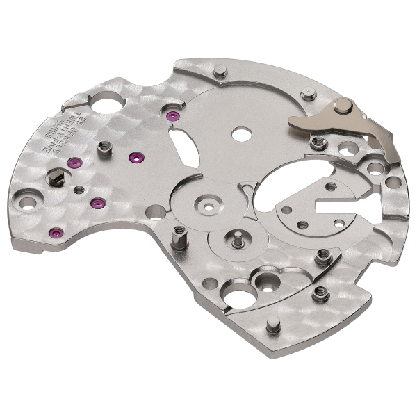 Barrel bridge rhodium plated pearled 2.5 mm 25JS