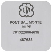 Balance bridge, nickel plated pearled 2,5 mm