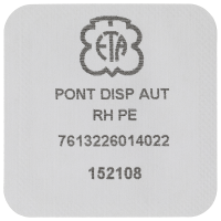 Automatic device bridge rhodium plated pearled 3 mm