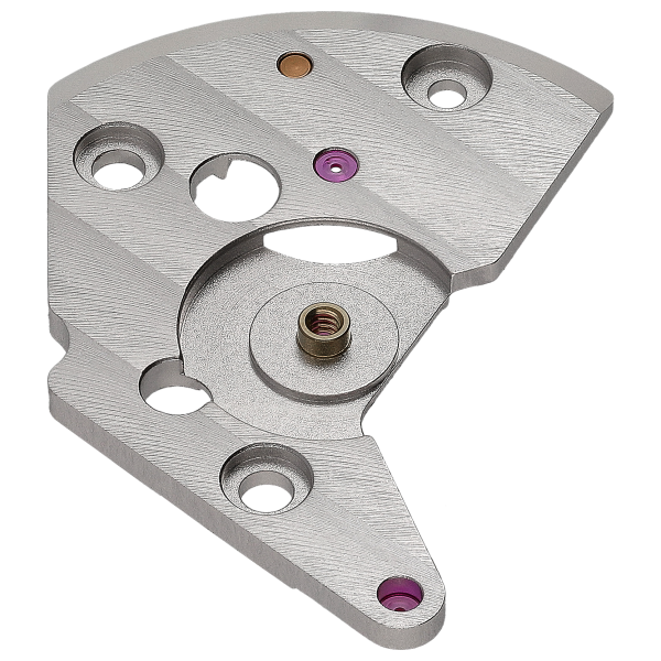 Brücke für Automatik rhodiniert Genfer Rippe 2,5 mm