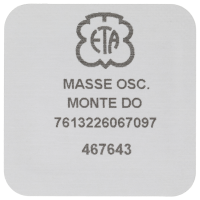 Oscillating weight, gold plated