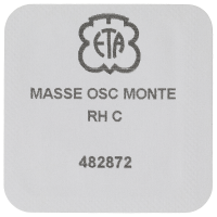 Oscillating weight, rhodium plated côte de genève right 2 mm