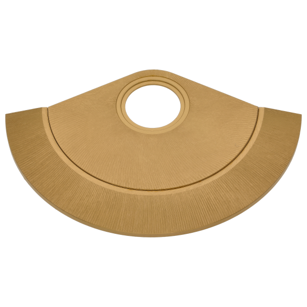 Oscillating weight gold plated surface crossover spiral surface crossover spiral