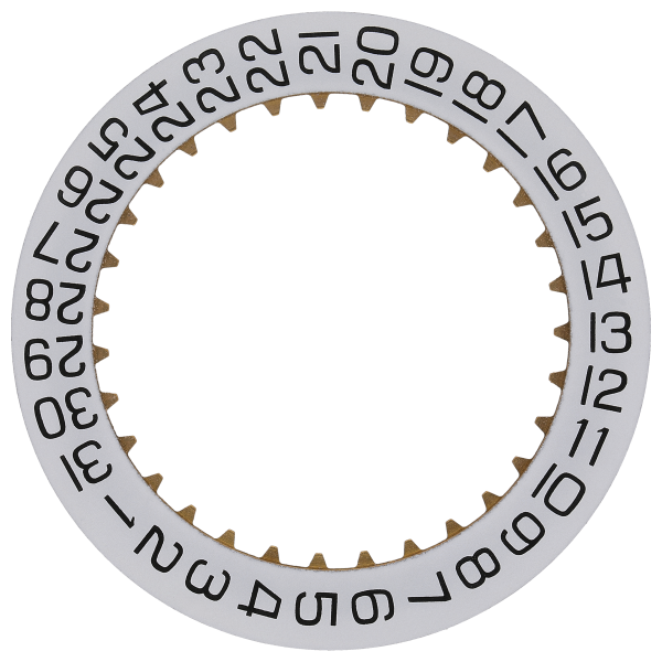 Date indicator 3H white/black