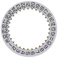 Date indicator 3H white/black