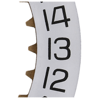 Date indicator 3H white/black