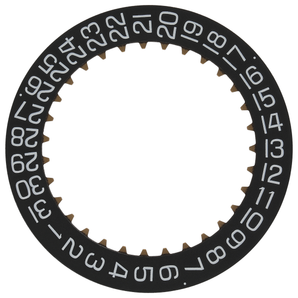 Date indicator 3H black/white