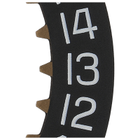 Date indicator 3H black/white