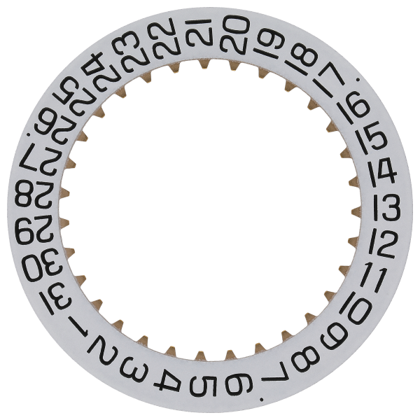 Date indicator 4H30 white/black