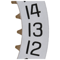 Date indicator 4H30 white/black