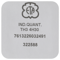 Date indicator 4H30 white/black