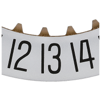 Date indicator 6H white/black