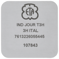 Day indicator 3H white/black (italian)