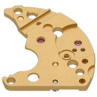 Chronograph bridge, gold plated yellow