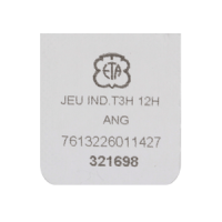 Date + day indicator set Month 12H/Day 12H English white/black