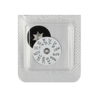 Date + day indicator set Month 12H/Day 12H English white/black