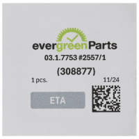 Date indicator 6H white/black