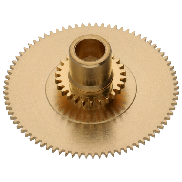 Double–toothed hour wheel