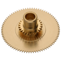 Double&ndash;toothed hour wheel