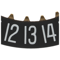 Date indicator 6H black/white