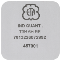 Date indicator 6H black/white