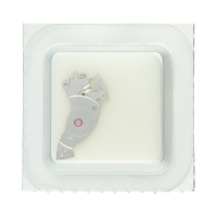 Barrel bridge, rhodium plated