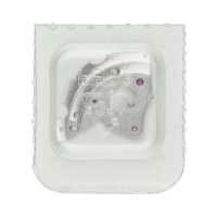 Wheel train bridge, rhodium plated