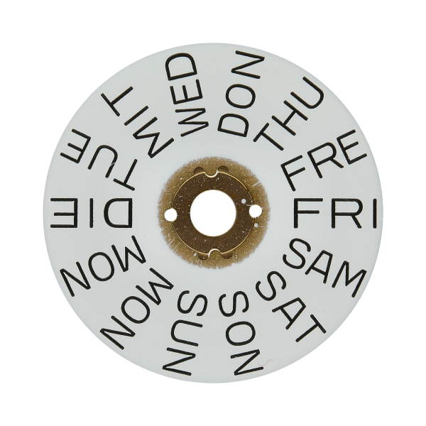 Tagesanzeiger 3H Weiss/Schwarz (Englisch/Deutsch)