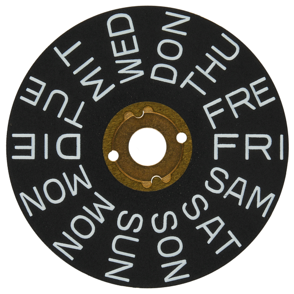 Tagesanzeiger 3H Schwarz / Weiss (Englisch/Deutsch)