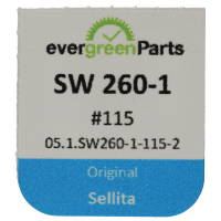 Sekundenrad-Brücke, vernickelt