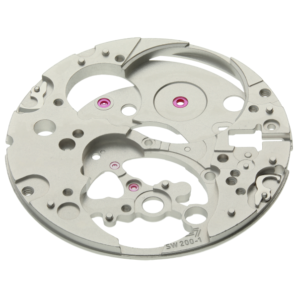 Werkplatte, rhodiniert, offene Unruh