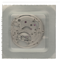 Werkplatte, rhodiniert, offene Unruh