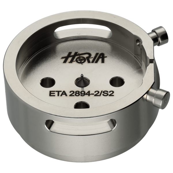 Werkhalter cal. 12 1/2 ETA 2894-2/S2 mit einer einstellbaren Schraube und zwei Drücker (Ref. PO MVT ETA 2894-2)