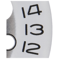 Date indicator, white (&Oslash; 16,50 mm) *generic*