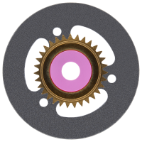 Date indicator, white (Ø 16,50 mm) *generic*