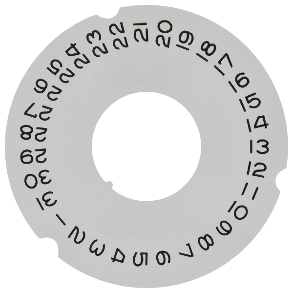 Datumscheibe weiß *alternativ*