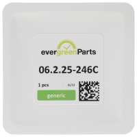 Saphirglas (Ø 25,30 mm x 24,60 mm, H 1,60 mm / Dichtung H=2,50 mm) mit Lupe *alternativ*