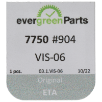 Schraube für Unruhbrücke (Poliert, Weiß, Rund, 7750) [904]