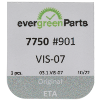 Screw for chronograph cam (polished, white, round, 7750) [901]