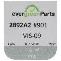 Screw for train wheel bridge (polished, blue, round, 2892) [901]