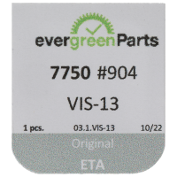 Screw for balance bridge (polished, blue, round, 7750) [904]