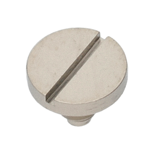 Screw for operating lever, 2 functions (polished, white, flat, 7750) [901]
