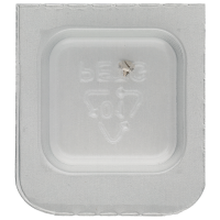 Screw for operating lever, 2 functions (polished, white, flat, 7750) [901]