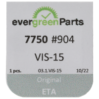 Screw for balance bridge (polished, white, flat, 7750) [904]