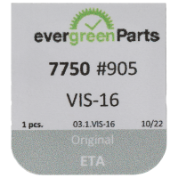 Screw for date jumper maintaining plate (polished, white, flat, 7750) [905]