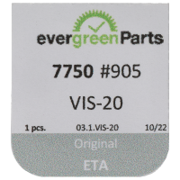 Screw for Indicator maintaning small plate (polished, blue, round, 7750) [905]