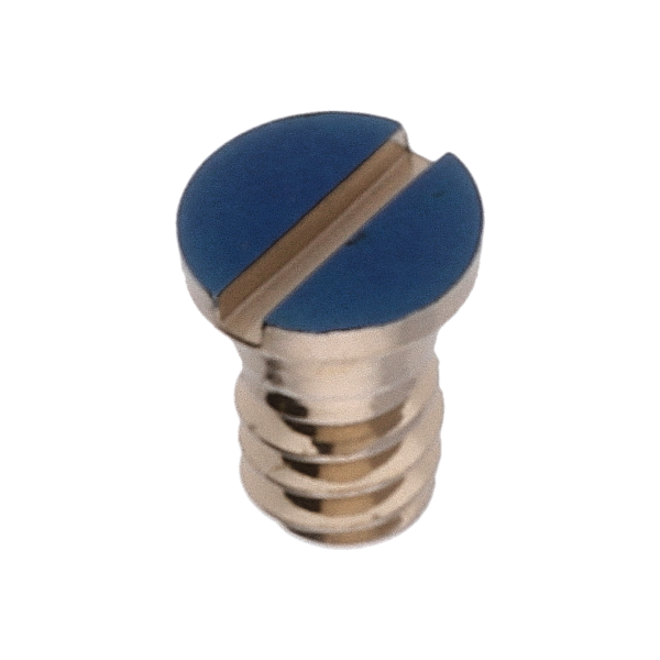 Screw for automatic device framework (polished, blue, flat, 2824) [904]