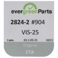 Screw for automatic device framework (polished, blue, flat, 2824) [904]