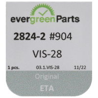 Screw for automatic device framework (polished, black, flat, 2824) [904]
